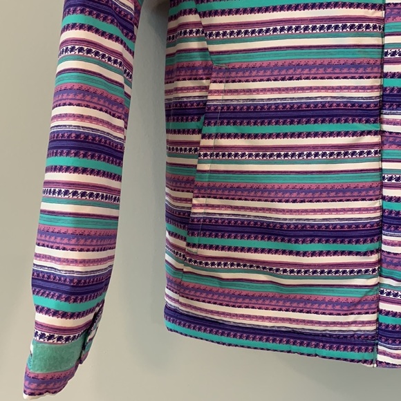 Columbia - L, 12/14, teal and purple winter coat - Picture 5 of 11